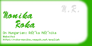 monika roka business card